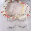 Hot selling Sharpened by hand Natural curling Tapered false strip eyelashes SG11